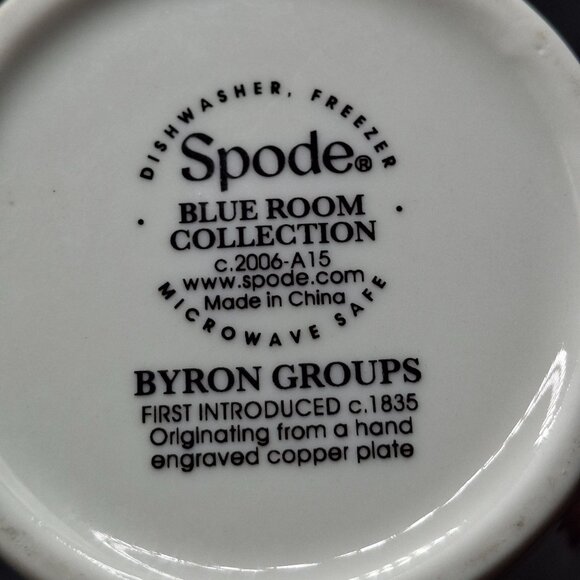 Spode Blue Room Collection Byron Groups Floral Mug 2006 Ceramic - Picture 5 of 6